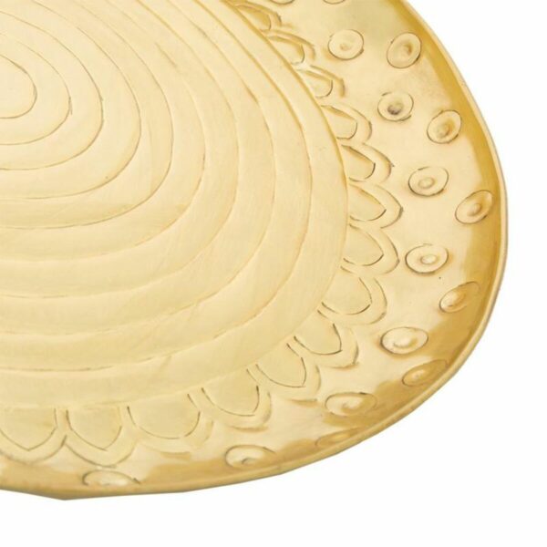 Decorative Plate Alexandra House Living Gold nickel 39 x 2 x 39 cm - Image 5
