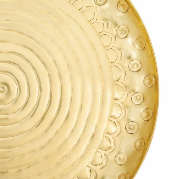 Decorative Plate Alexandra House Living Gold nickel 39 x 2 x 39 cm - Image 6