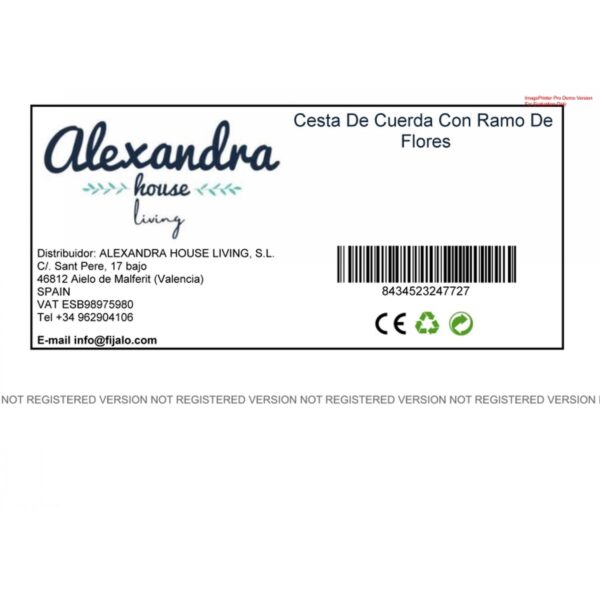 Decorative Flowers Alexandra House Living Multicolour 25 x 36 x 31 cm - Image 2