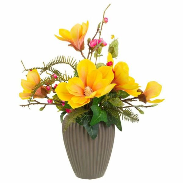 Decorative Flowers Alexandra House Living Multicolour Polyurethane Porcelain 24 x 44 x 43 cm - Image 4