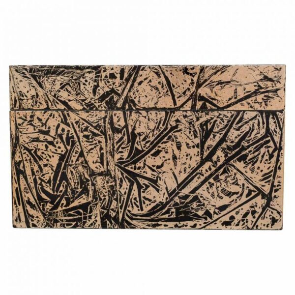 Decorative box Alexandra House Living Black Golden Ceramic MDF Wood 25 x 15 x 25 cm - Image 3