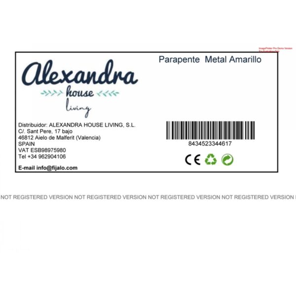 Decorative Figure Alexandra House Living Yellow Iron ABS Balloon Car Parachute 17 x 31 x 18 cm - Image 2