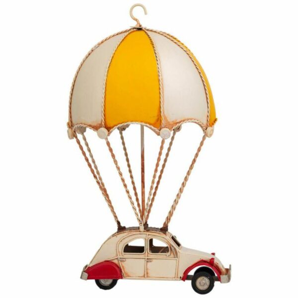 Decorative Figure Alexandra House Living Yellow Iron ABS Balloon Car Parachute 17 x 31 x 18 cm - Image 3