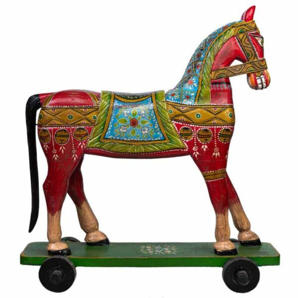 Decorative Figure Alexandra House Living Mango wood Horse 36 x 96 x 86 cm - Image 3