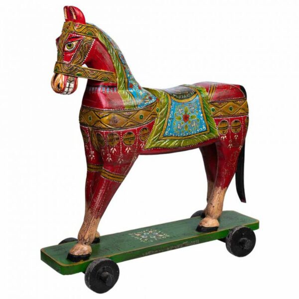 Decorative Figure Alexandra House Living Mango wood Horse 36 x 96 x 86 cm - Image 6
