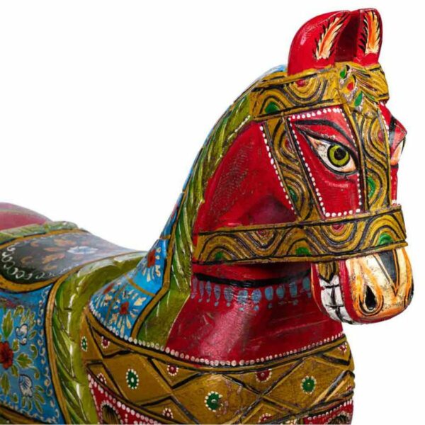 Decorative Figure Alexandra House Living Mango wood Horse 36 x 96 x 86 cm - Image 7