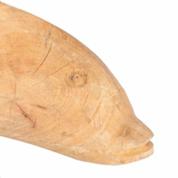 Decorative Figure Alexandra House Living Natural Metal Mango wood Dolphin 17 x 27 x 35 cm - Image 4