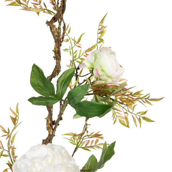 Decorative Flowers 160 x 30 x 24 cm White Peony - Image 2