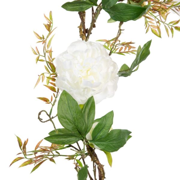 Decorative Flowers 160 x 30 x 24 cm White Peony - Image 3