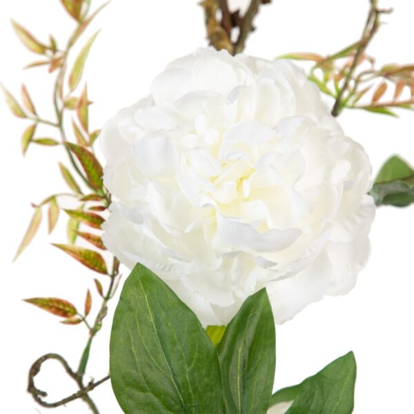 Decorative Flowers 160 x 30 x 24 cm White Peony - Image 6