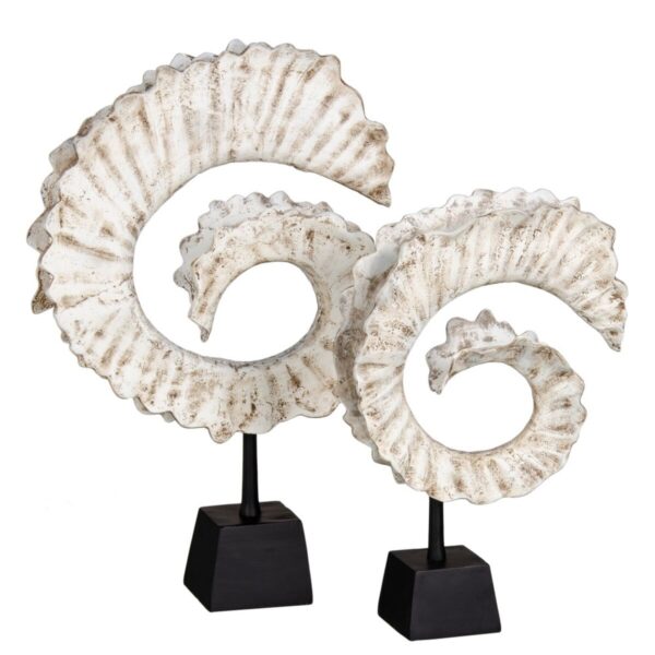 Decorative Figure White Black Aluminium 33 x 11 x 51,5 cm - Image 2