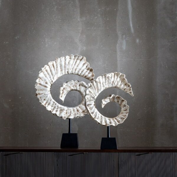 Decorative Figure White Black Aluminium 33 x 11 x 51,5 cm - Image 7