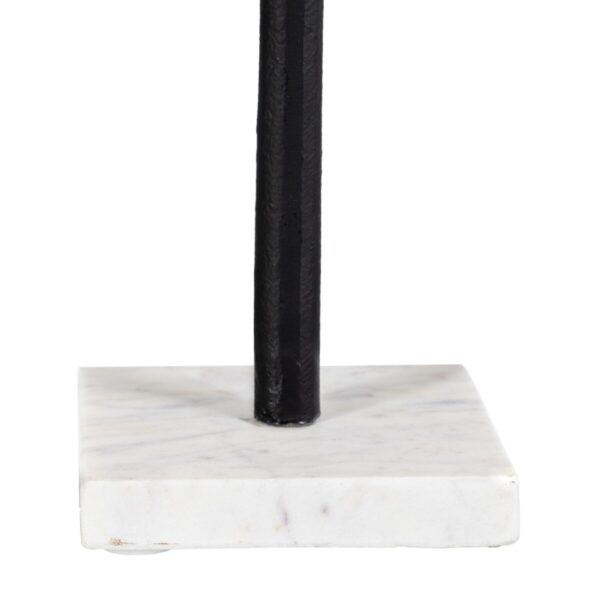 Decorative Figure White Black Aluminium Marble 20 x 10 x 38 cm - Image 5