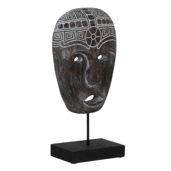 Decorative Figure Brown Mask 24 x 12 x 46 cm - Image 2