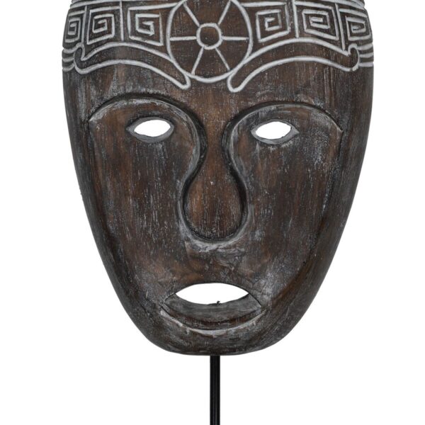 Decorative Figure Brown Mask 24 x 12 x 46 cm - Image 4