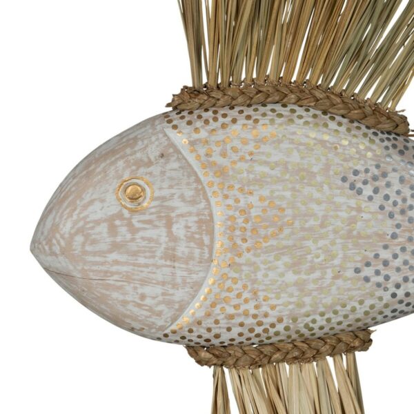 Decorative Figure White Brown Natural Fish 57 x 12 x 60 cm - Image 3