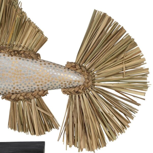 Decorative Figure White Brown Natural Fish 70 x 12 x 53 cm - Image 3