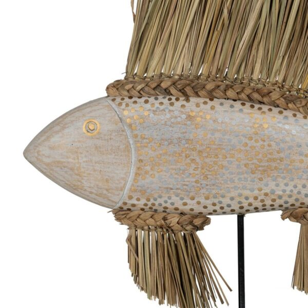Decorative Figure White Brown Natural Fish 70 x 12 x 53 cm - Image 4