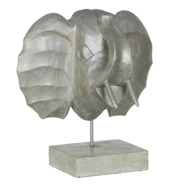Decorative Figure Silver Elephant 35 x 21 x 35 cm - Image 2