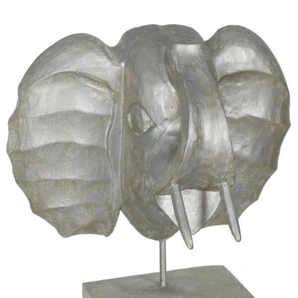 Decorative Figure Silver Elephant 35 x 21 x 35 cm - Image 3