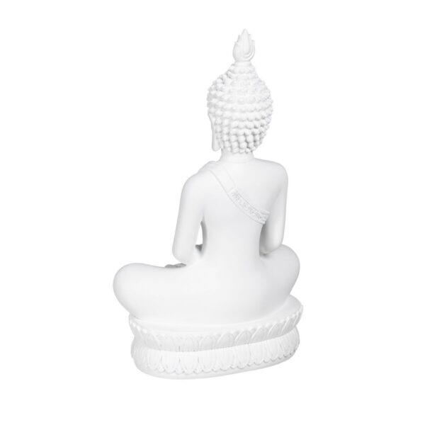 Decorative Figure White Buddha 19,2 x 12 x 32,5 cm - Image 3