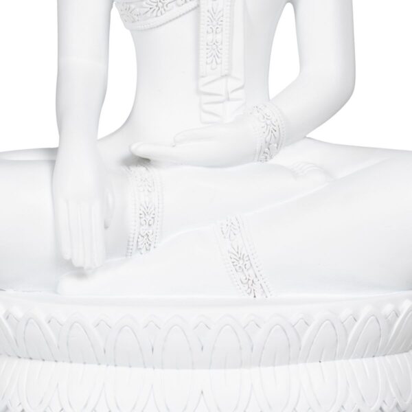 Decorative Figure White Buddha 19,2 x 12 x 32,5 cm - Image 5