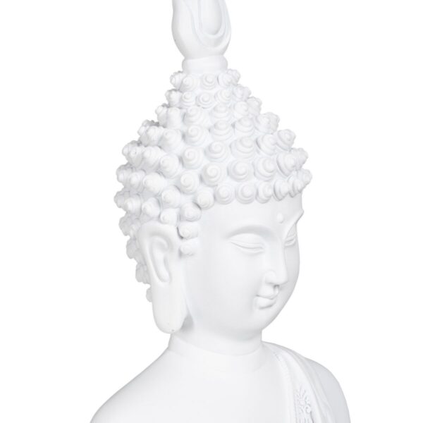 Decorative Figure White Buddha 19,2 x 12 x 32,5 cm - Image 6