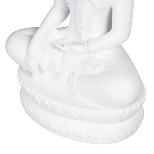 Decorative Figure White Buddha 19,2 x 12 x 32,5 cm - Image 8