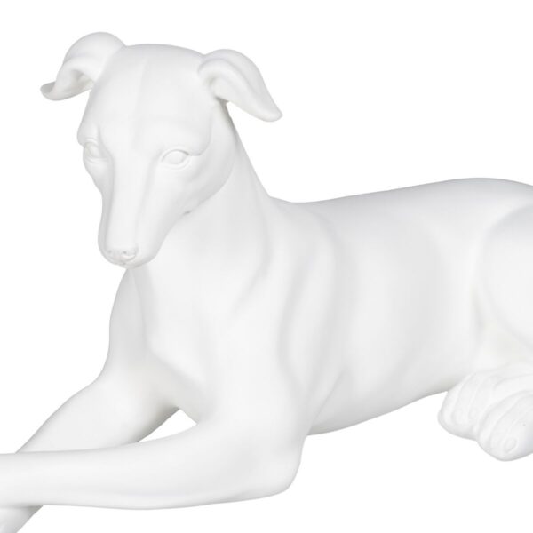 Decorative Figure White Dog 18 x 12,5 x 37 cm - Image 3