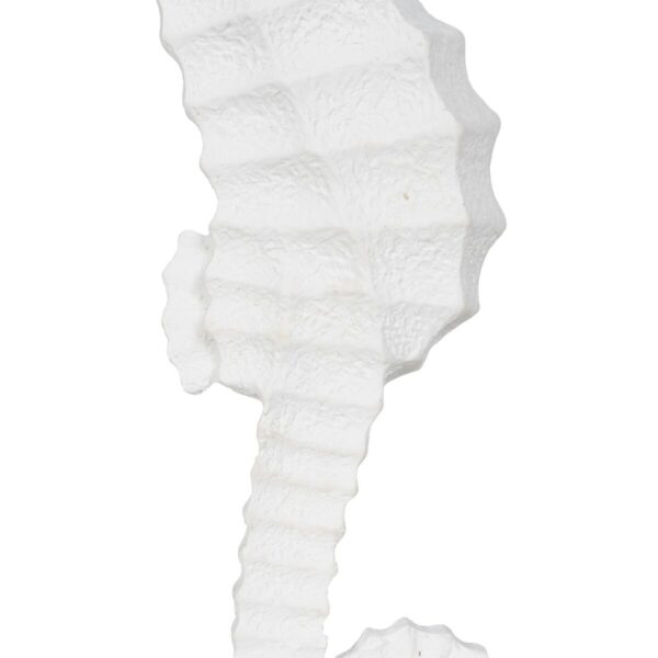 Decorative Figure White Sea Horse 11 x 9 x 31 cm - Image 4