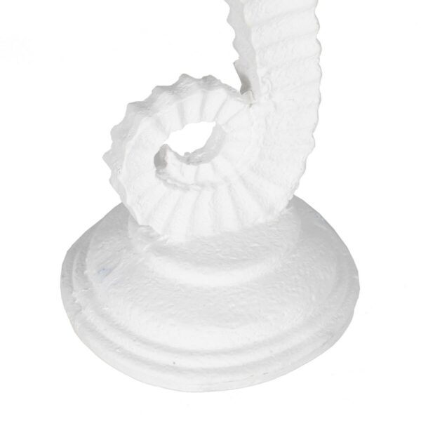 Decorative Figure White Sea Horse 11 x 9 x 31 cm - Image 5
