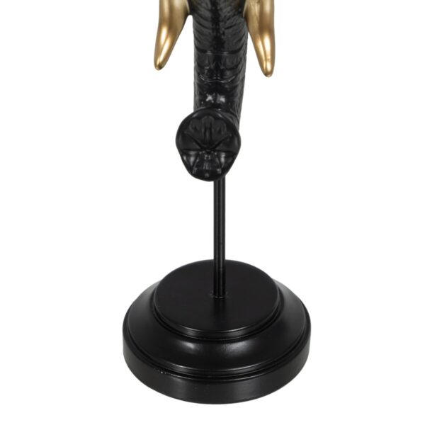 Decorative Figure Black Golden Elephant 20,5 x 14,3 x 35,5 cm - Image 4