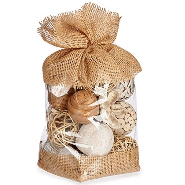 Decorative bauble White Brown 13 x 29 x 13 cm (12 Units) - Image 2