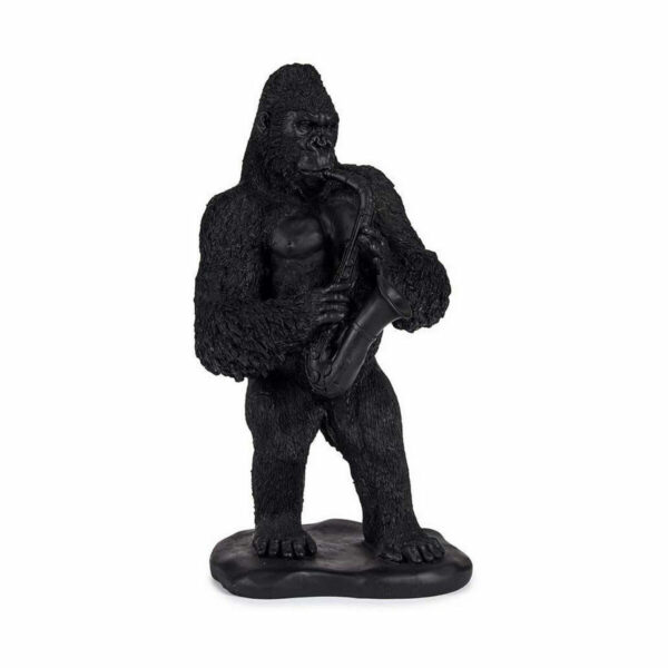 Decorative Figure Gorilla Saxophone Black 15 x 38,8 x 22 cm (3 Units) - Image 2