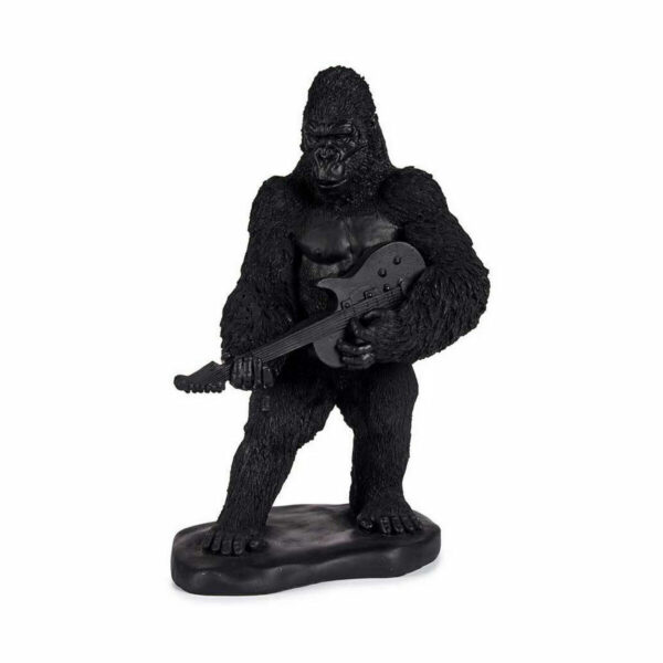 Decorative Figure Gorilla Guitar Black 17,5 x 38 x 27 cm (3 Units) - Image 2